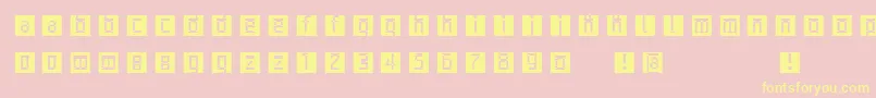More about Archetypobricksinvers Font Archetypobricksinvers Font – Yellow Fonts on Pink Background