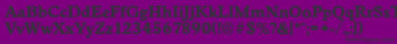 WorcesterserialXboldRegular Font – Black Fonts on Purple Background