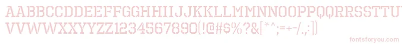 OctinPrisonRg Font – Pink Fonts on White Background