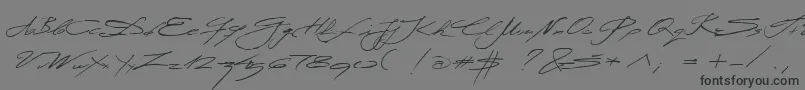 Miodrag Font – Black Fonts on Gray Background