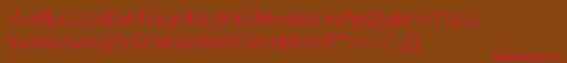 Film Font – Red Fonts on Brown Background