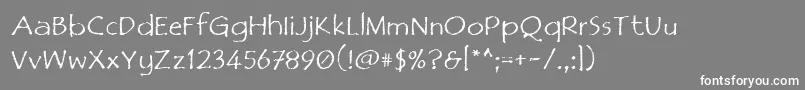 Film Font – White Fonts on Gray Background