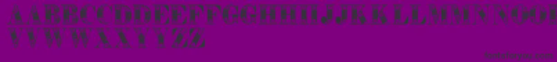 Tendrilspersonaluse Font – Black Fonts on Purple Background