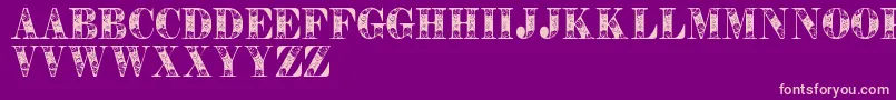 Tendrilspersonaluse Font – Pink Fonts on Purple Background