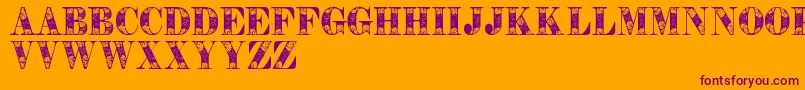 More about Tendrilspersonaluse Font Tendrilspersonaluse Font – Purple Fonts on Orange Background