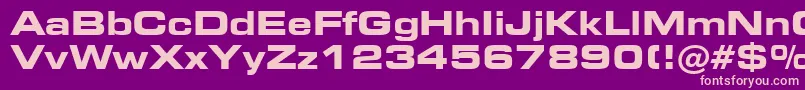 Square721BoldExtendedBt Font – Pink Fonts on Purple Background
