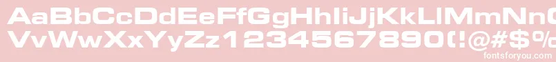 Square721BoldExtendedBt Font – White Fonts on Pink Background