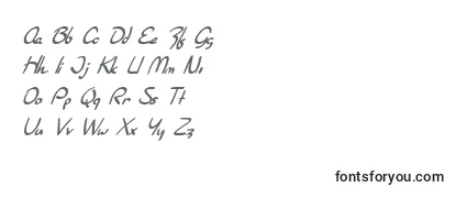 Schriftart SfBurlingtonScriptBoldItalic