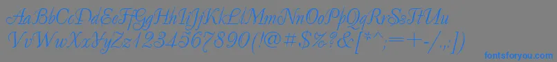 Decorclassic.Kz Font – Blue Fonts on Gray Background