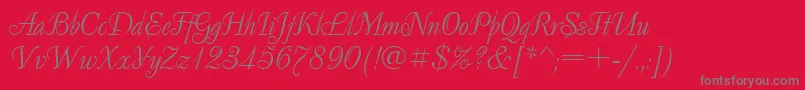 Decorclassic.Kz-Schriftart – Graue Schriften auf rotem Hintergrund