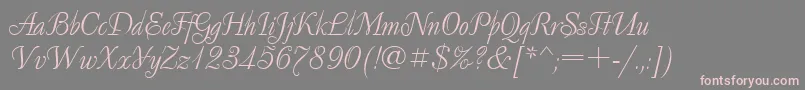 Decorclassic.Kz Font – Pink Fonts on Gray Background