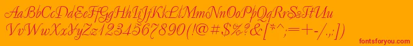 Decorclassic.Kz Font – Red Fonts on Orange Background