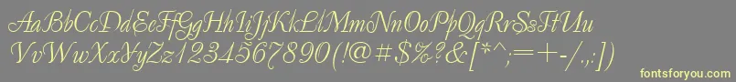 Decorclassic.Kz-Schriftart – Gelbe Schriften auf grauem Hintergrund