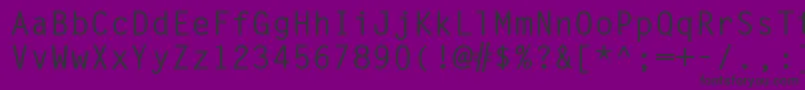 フォントMonospacedBold – 紫の背景に黒い文字