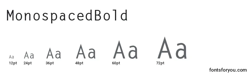 MonospacedBold Font Sizes