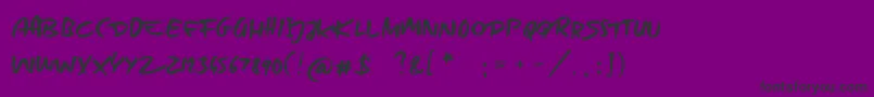 Police Takeiteasy – polices noires sur fond violet