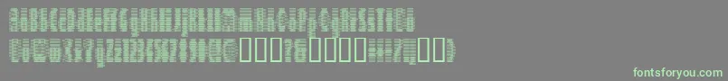 フォントDeeter – 灰色の背景に緑のフォント