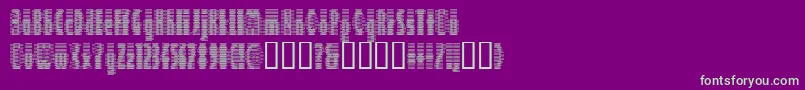 Шрифт Deeter – зелёные шрифты на фиолетовом фоне