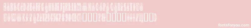 Deeter Font – White Fonts on Pink Background