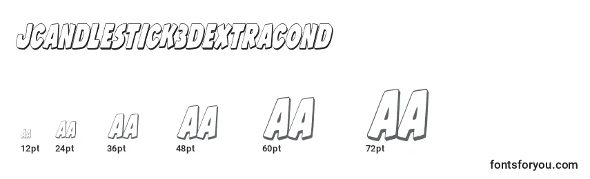 sizes of jcandlestick3dextracond font, jcandlestick3dextracond sizes