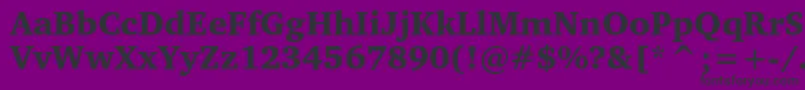 Charterblackc Font – Black Fonts on Purple Background