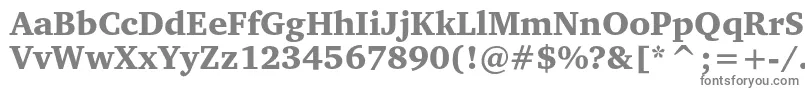 Шрифт Charterblackc – серые шрифты