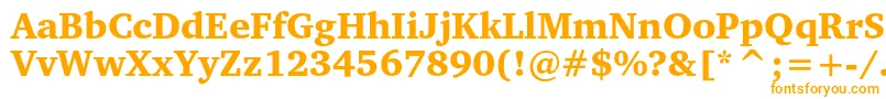 Шрифт Charterblackc – оранжевые шрифты