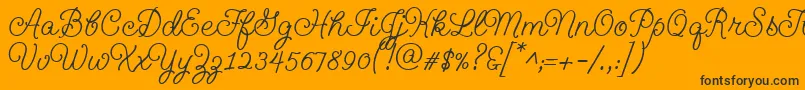 Geeohhmkbold Font – Black Fonts on Orange Background