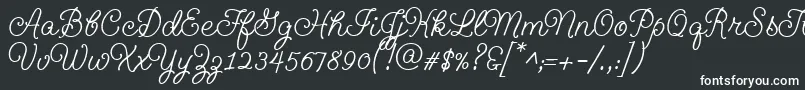Geeohhmkbold-fontti – valkoiset fontit mustalla taustalla