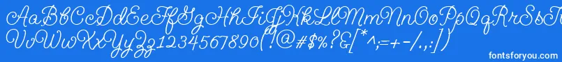Geeohhmkbold Font – White Fonts on Blue Background