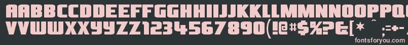 OliversbarneyRegular Font – Pink Fonts on Black Background