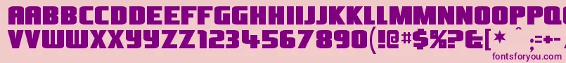 OliversbarneyRegular Font – Purple Fonts on Pink Background