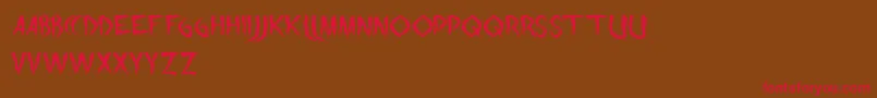 TheNight Font – Red Fonts on Brown Background