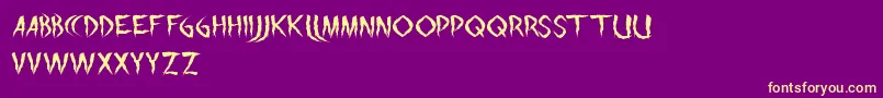 Weitere Informationen zur TheNight-Schriftart TheNight-Schriftart – Gelbe Schriften auf violettem Hintergrund