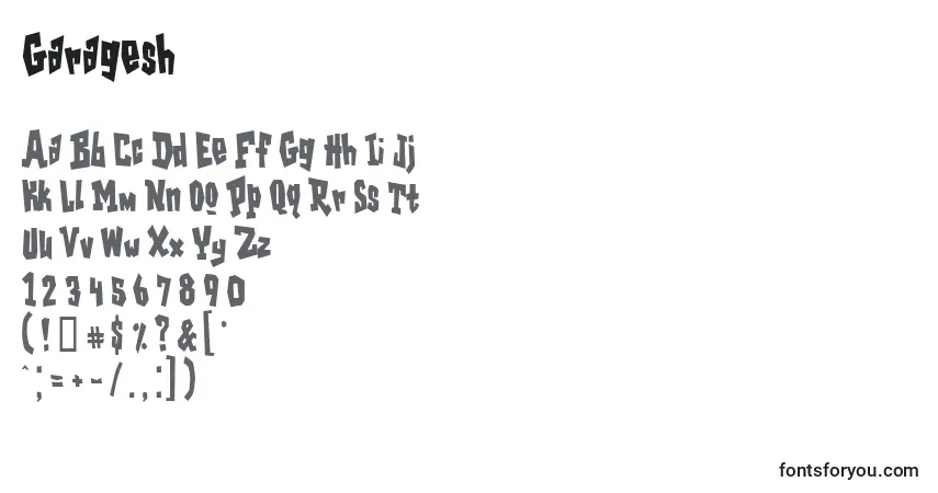 Garageshフォント–アルファベット、数字、特殊文字