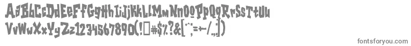 フォントGaragesh – 白い背景に灰色の文字