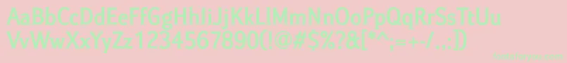 IdealgothicBold Font – Green Fonts on Pink Background