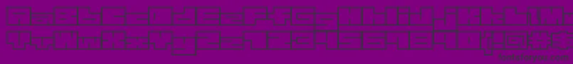 1bMazew Font – Black Fonts on Purple Background