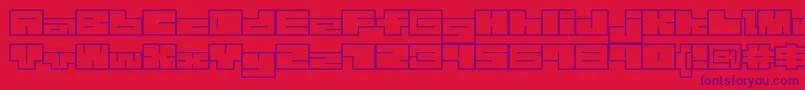 Шрифт 1bMazew – фиолетовые шрифты на красном фоне