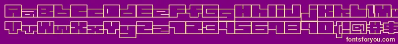 Подробнее о шрифте 1bMazew Шрифт 1bMazew – жёлтые шрифты на фиолетовом фоне