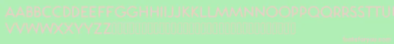 Station Font – Pink Fonts on Green Background