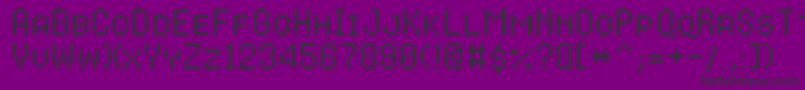 8bitoperatorplusscRegular Font – Black Fonts on Purple Background