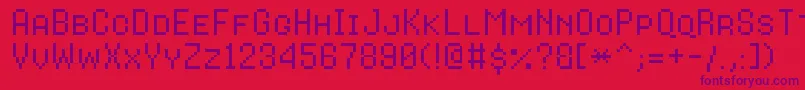 More about 8bitoperatorplusscRegular Font 8bitoperatorplusscRegular Font – Purple Fonts on Red Background