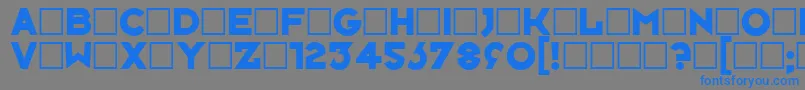 フォントNeusixblack – 灰色の背景に青い文字