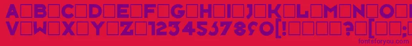 Neusixblack Font – Purple Fonts on Red Background