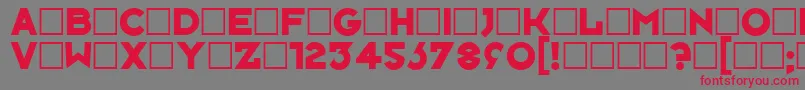 Neusixblack Font – Red Fonts on Gray Background