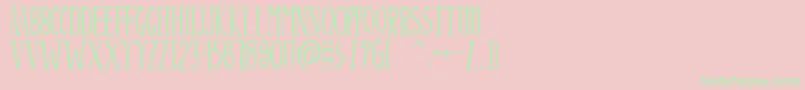 Aagaz Font – Green Fonts on Pink Background