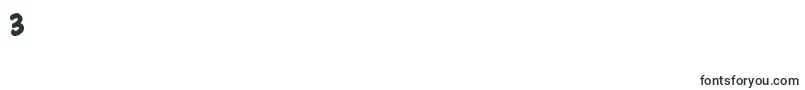 PolcasualBoldDb Font – Fonts for Digit 3