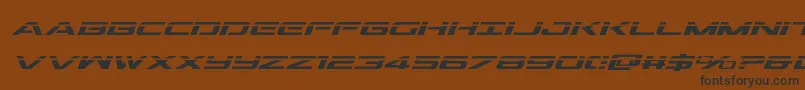 Outriderlaserital Font – Black Fonts on Brown Background