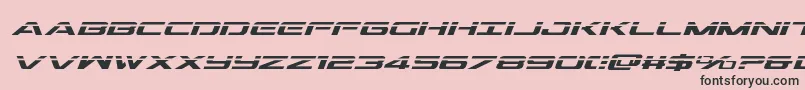 Outriderlaserital Font – Black Fonts on Pink Background